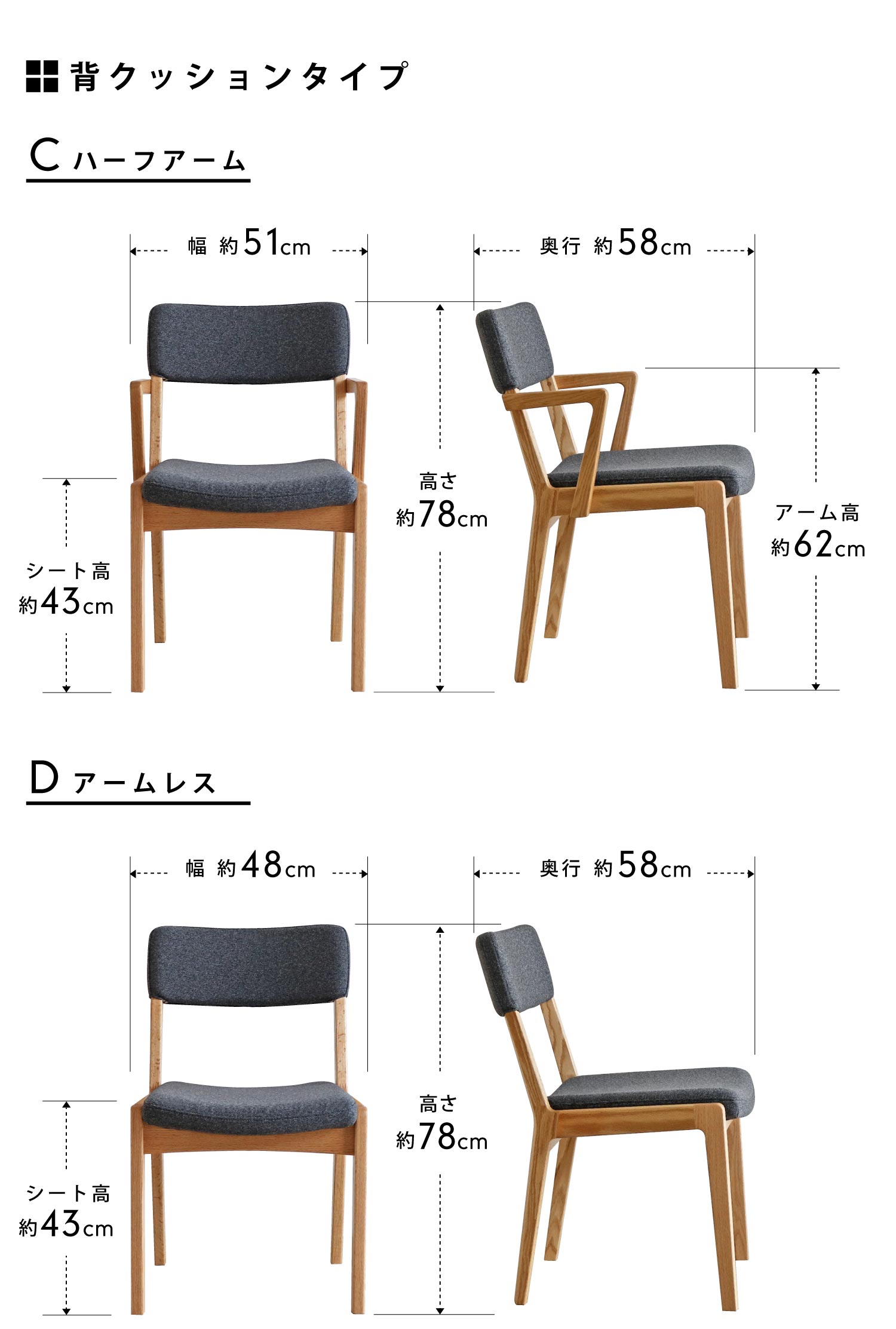 座面が「洗えて」「ふわっ」とした座り心ここちの椅子