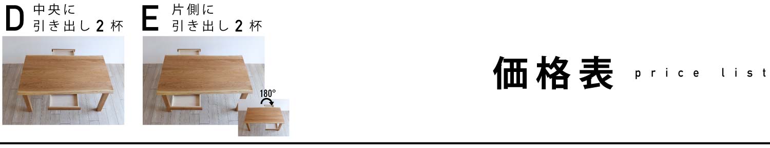 �����o��D�EE�̉��i�\