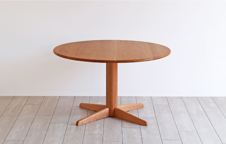 一本脚 丸テーブル［OL-RT］：木の家具専門店［木蔵］