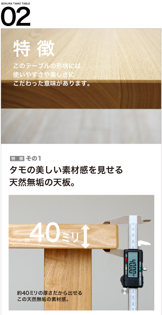 まじめなタモテーブル