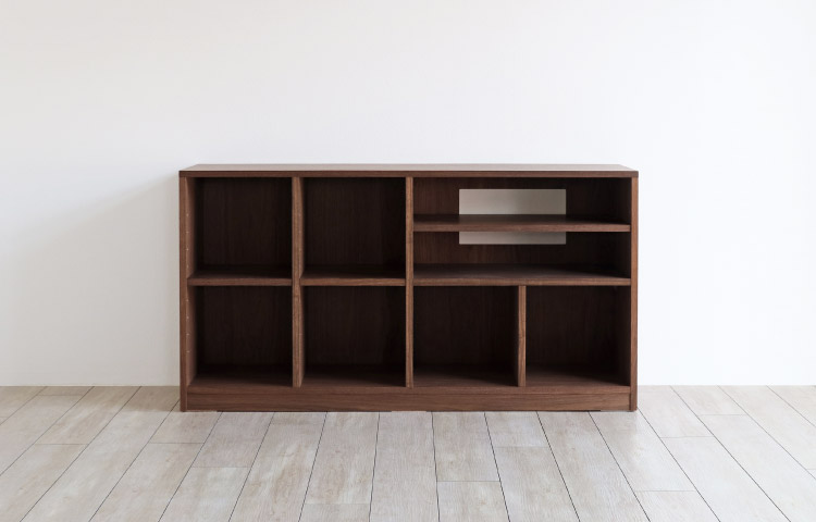 ウォールナット壁面収納［WS-03-L］：木の家具専門店［木蔵］