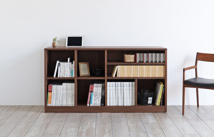 ウォールナット壁面収納［WS-03-L］：木の家具専門店［木蔵］