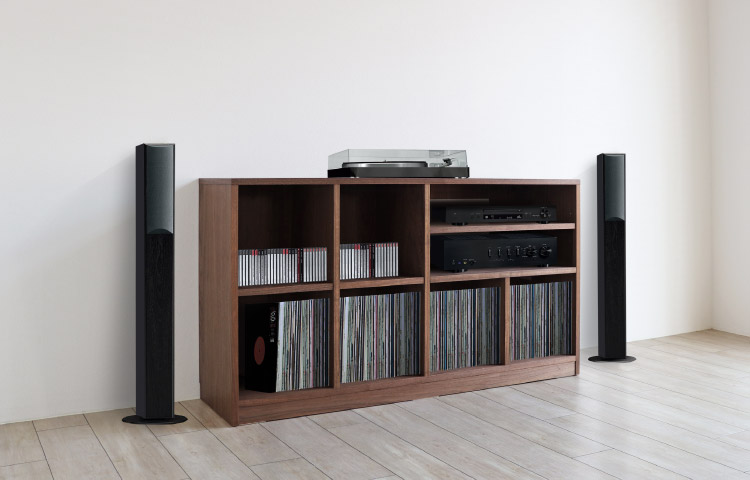 ウォールナット壁面収納［WS-03-L］：木の家具専門店［木蔵］