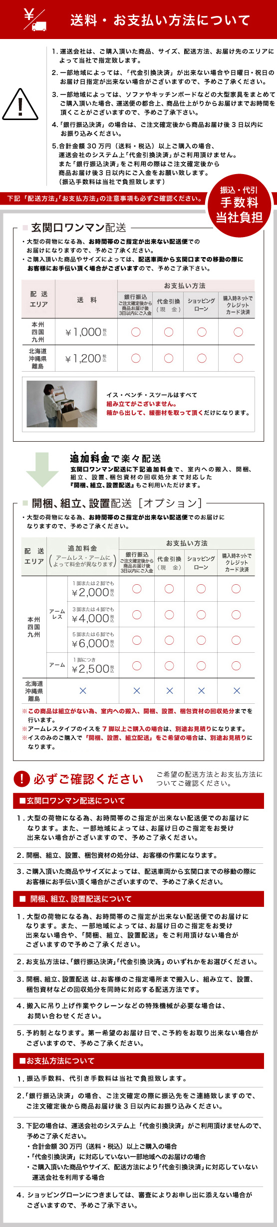 配送・お支払