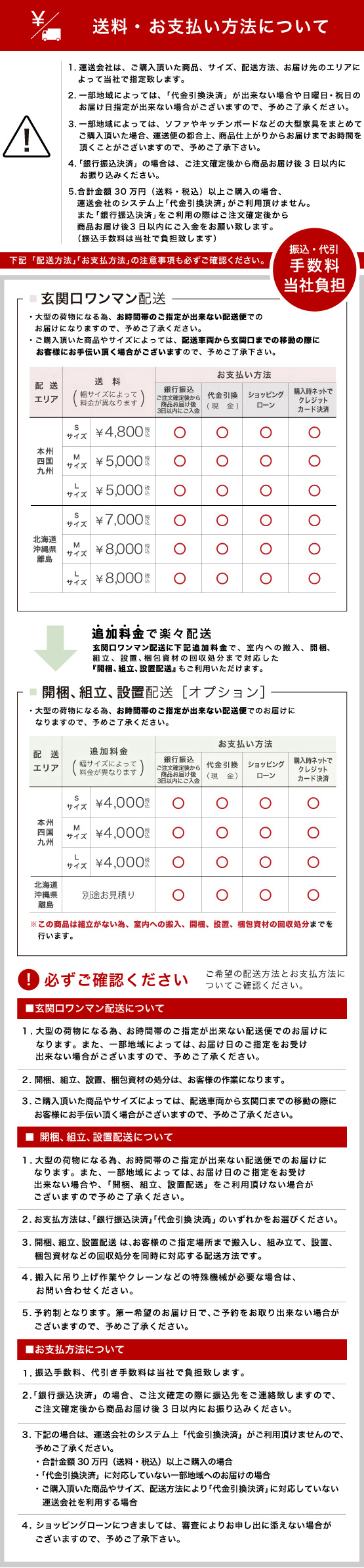 配送・お支払