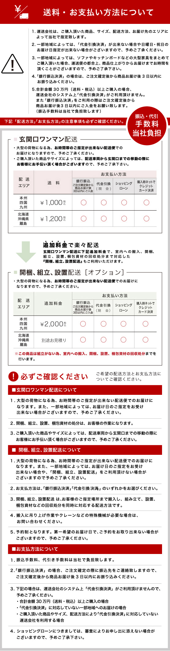 配送・お支払