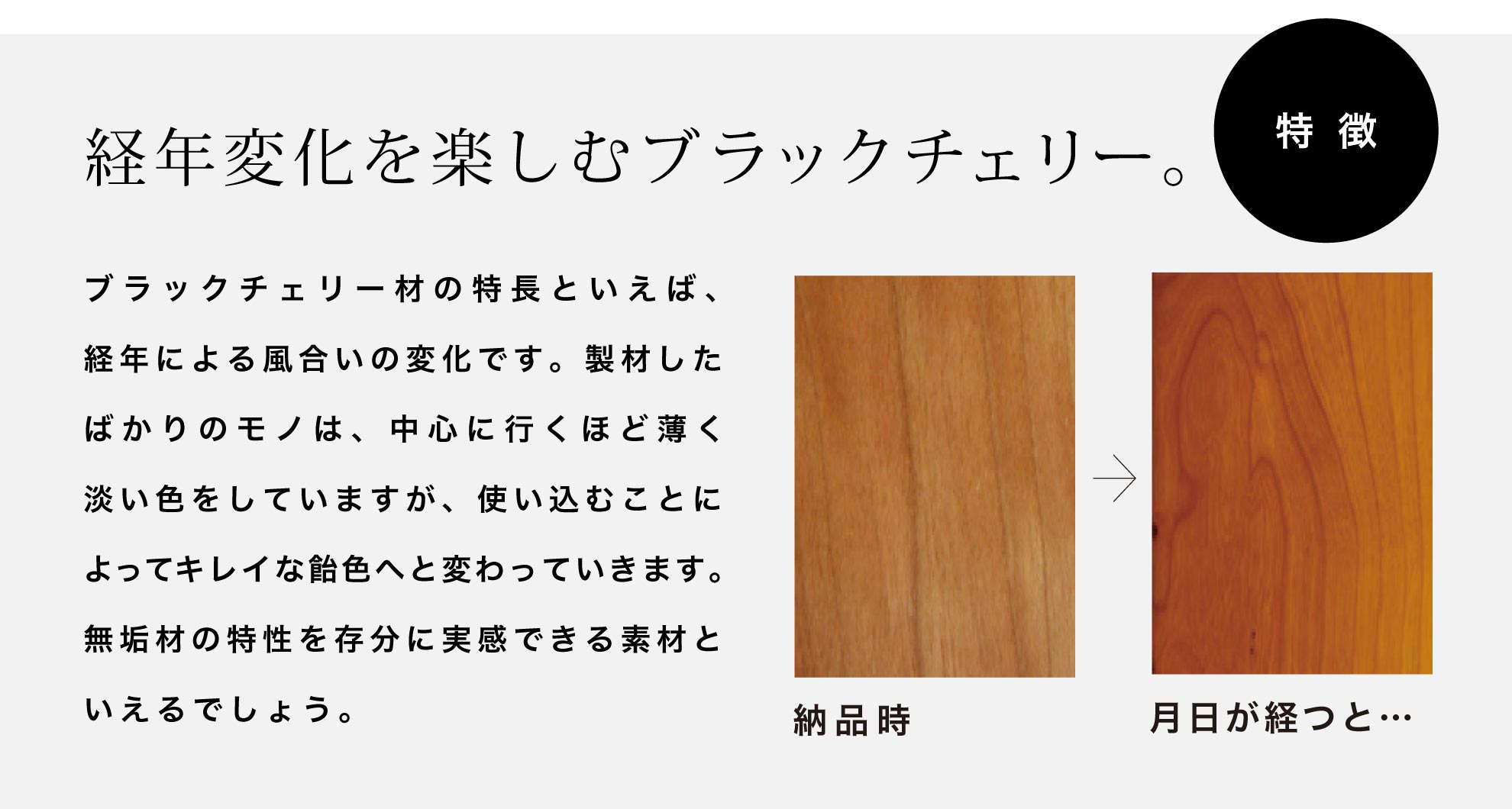 ブラックチェリー材の家具 一覧 | 木の家具専門店「木蔵」＜BOKURA＞