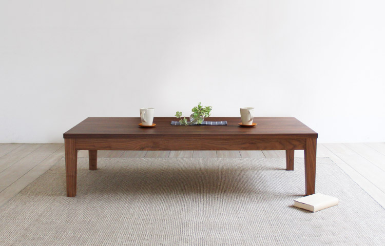素材とサイズが選べるシンプルなリビングテーブル［SIMPLE-LT］：木の
