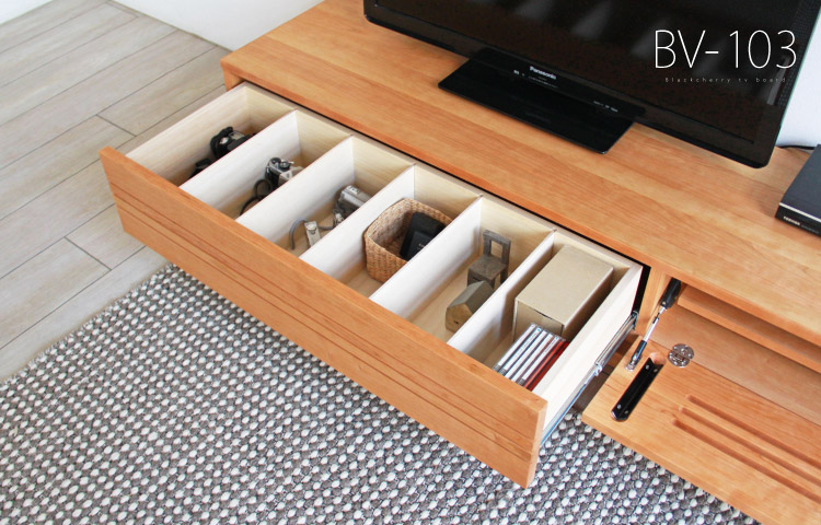 BV-103 ブラックチェリーTVボード：ダイニングテーブル専門店［木蔵］