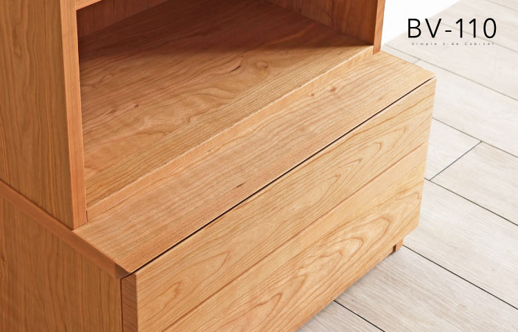 ブラックチェリーサイドキャビネット［BV-110］：木蔵＜BOKURA＞