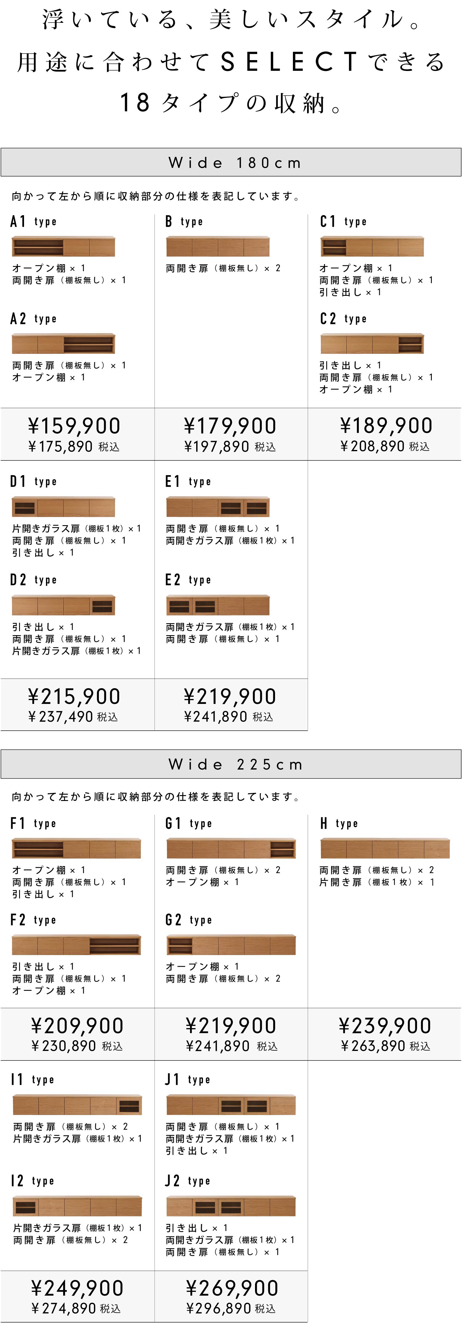 �����Ă���A�������X�^�C���B�p�r�ɍ��킹��SELECT�ł���18�^�C�v�̎��[�B