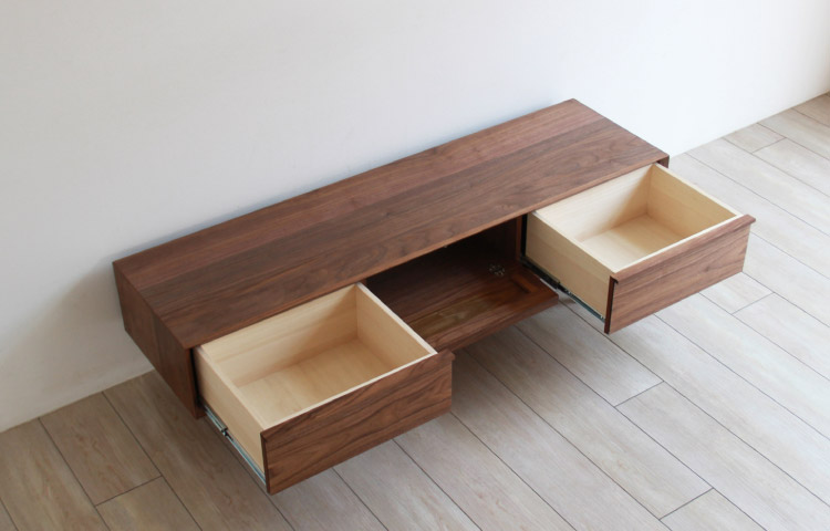 テレビボード ウォールナット MKマエダ家具 テレビ台 ローボード ウォールナット材 シンプル